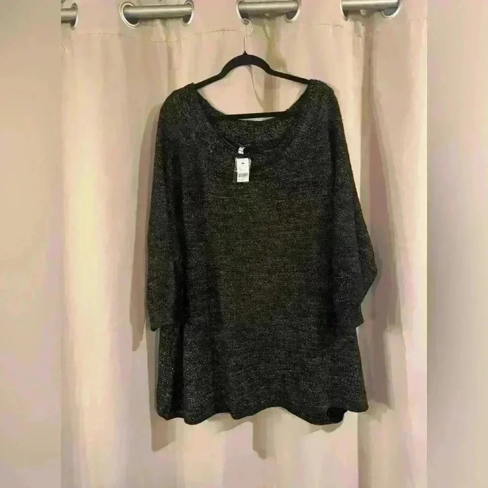 Women’s Cozy Oversized Knit Sweater - Charcoal